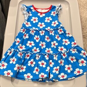 Blue Floral Kids Dress
